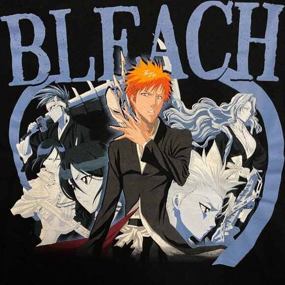 Bleach Ichigo Kurosaki Bankai and Hollow Mask Anime Graphic Design T-Shirt Small - Picture 2 of 4